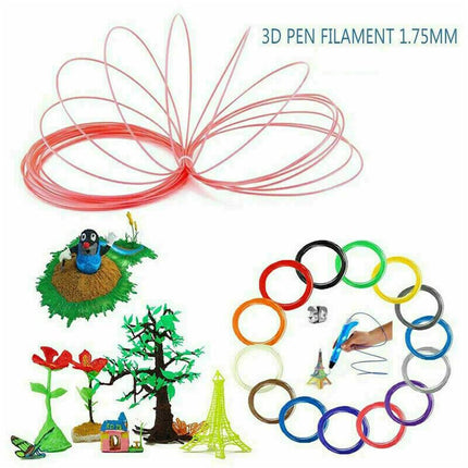 20 Colours 100m PLA Filament 1.75mm for 3D Printing Pen