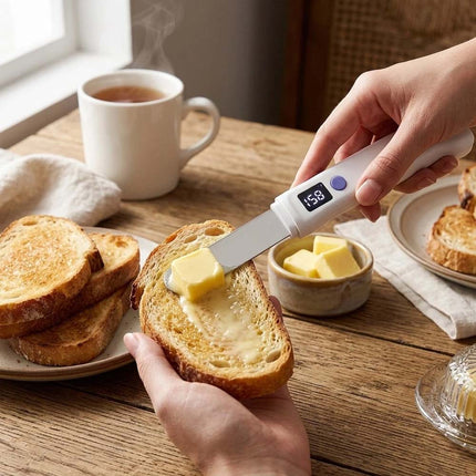 Heated Butter Knife With Digital Display, Stainless Steel Heated Butter Spreader