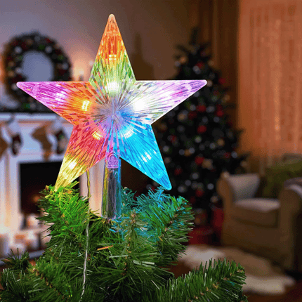 24CM 31 LED Multi-Effect Christmas Tree Top Star