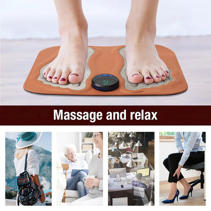 3D Smart Foot Massage Pad Feet Massager 6 Modes Improve Blood Circulation Relax