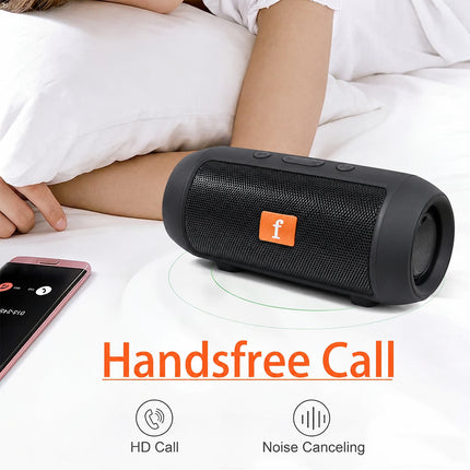 Wireless Portable Bluetooth Speaker with Stereo Sound, Bass, FM Radio, USB & TF Card Playback