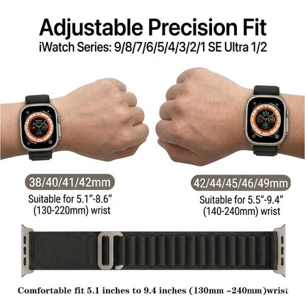 For Apple Watch iWatch Band Strap 9 8 7 6 SE 46mm 42mm 44mm SE Nylon Alpine