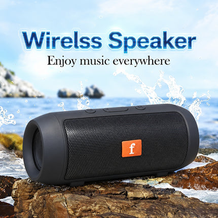 Wireless Portable Bluetooth Speaker with Stereo Sound, Bass, FM Radio, USB & TF Card Playback