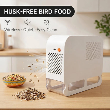 Parrot Bird Food Winnower Grain Husk Separator and Seed Sifting Mixer Cleaner (White)