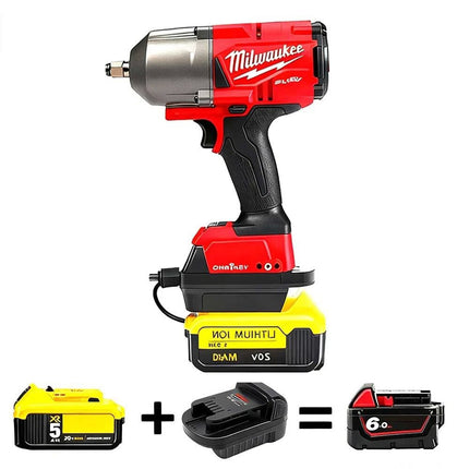 Battery Adapter Dewalt to for Milwaukee DL18ML 20V 60V Battery Convert to Power