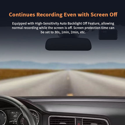 AZDOME M17 Pro Dash Cam Voice Activated Front Rear Wifi 64GB Card Loop Recording