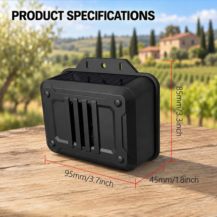 1PCS Waterproof Bird Repellent Outdoor Solar Bird Deterrent for Geese 129dB