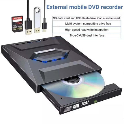 External CD DVD Drive USB 3.0 Writer Burner Reader Player for PC Laptop Windows