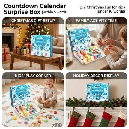 Christmas Squishies Advent Calendar 2026 Countdown Calendar, 24 Squish Toys