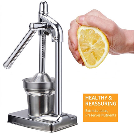 Manual Cast Iron Citrus Juicer Heavy Duty Commercial Grade Hand Press- Extra Large