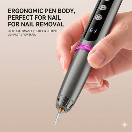 2-in-1 Electric Nail Drill & Rapid UV Curing Lamp Polishing Grinder Gel Drying