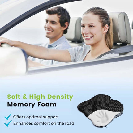Car Cushion Universal Memory Foam Driver Wedge Pad Breathable Heightening