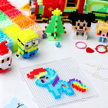 10000PCS 5mm Perler Hama Beads Kit Set Fuse beads Fun DIY Craft Toys Gift 36-Colors