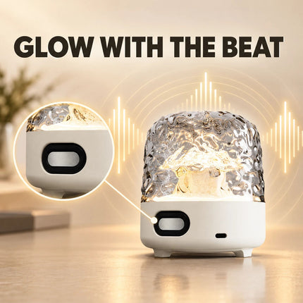 Water Ripple Ambient Night Light, 3-Color Touch and Remote Control Bedside Lamp