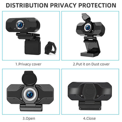 Full HD 1080P Webcam For PC Desktop Laptop FHD Web USB Camera with Microphone