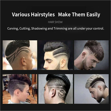 Men Portable Electric Hair Trimmer Clippers Beard Shaver Cutting Cordless