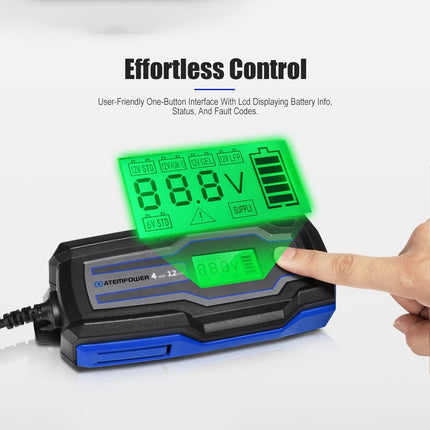 Smart Battery Charger Trickle 4A 6V/12V Automatic SLA AGM Car Truck Motorcycle