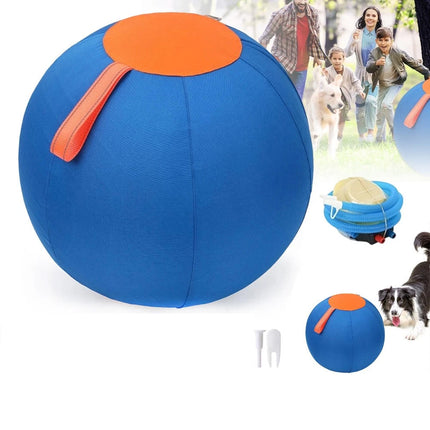 Inflatable Ball Interactive Dog Toy Pet Play Ball Dogs Herding Ball W/Air Pump