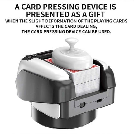 Automatic Card Shuffler and Dealer, 2 in 1 360° Rotating Card Shuffling+Dealing