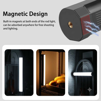 30cm Magnetic RGB Handheld Light Wand Full Color LED Tube for Camera Shooting