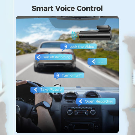 4K+1080P Dual Dash Cam 5G WiFi  Front+Rear Parking Mode