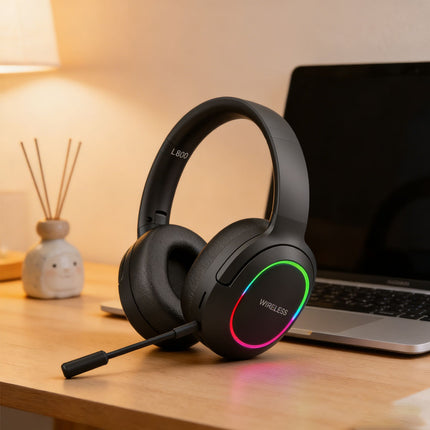 Wireless Gaming Headset Headphone with Microphone Volume for PS4 PS5 XBOX SWITCH