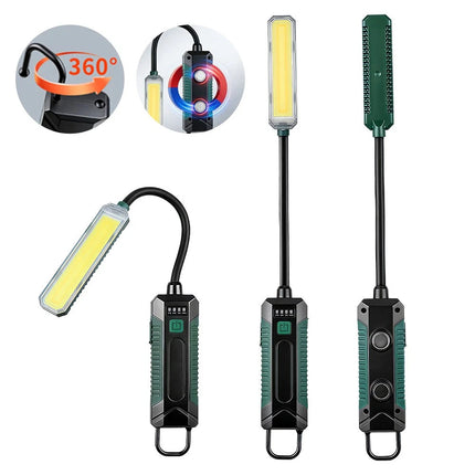 Rechargeable COB LED Work Light Emergency Flashlight Magnetic Handheld Torch USB