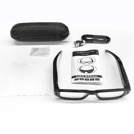 1080P HD Glasses Wearable Camera Outdoor Sports Cam Eye Glasses w/ 32G Card
