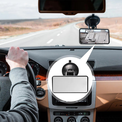 Car Interior Rearview Mirror with Suction Cup