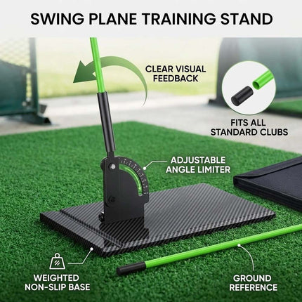 Golf Alignment Sticks and Angle Holder Set with Portable Bag,Golf Swing Training