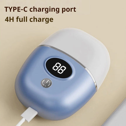 Electric Nail Clipper 2 IN 1 Electric Foot Grinder Fingernail Trimmer Nail Care Blue - Image 3