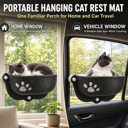 Cat Window Hammock With Strong Suction Cups Pet Kitty Hanging Sleeping Bed NEW