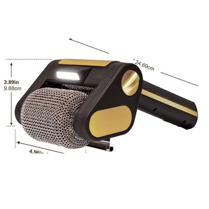 Electric BBQ Grill Brush Cordless Scrubber with LED Light Handle Bristle Cleaner