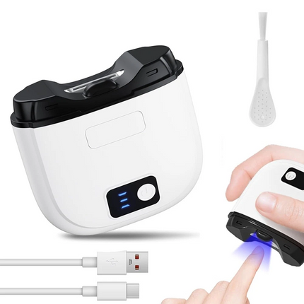 Automatic Electric Toe Nail Clippers With Light Trimmer USB Rechargeable
