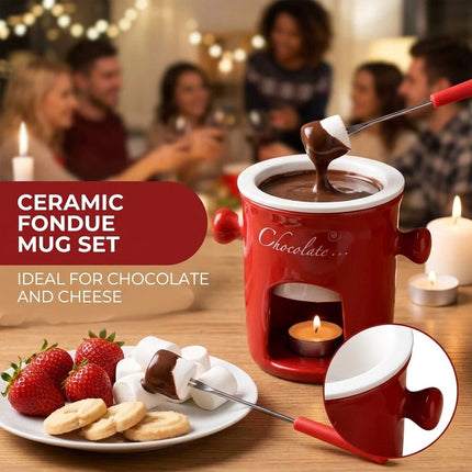 Cheese Chocolate Melting Ceramic Creative Coffee Mug Cup Personal Fondue Mugs