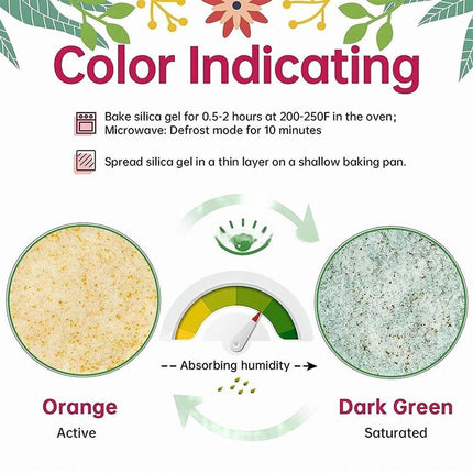 Flower Drying Silica Gel Sand Crystals Reusable Desiccant DIY Craft 500g
