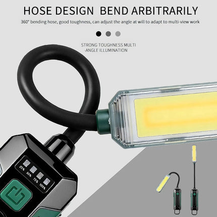 Rechargeable COB LED Work Light Emergency Flashlight Magnetic Handheld Torch USB
