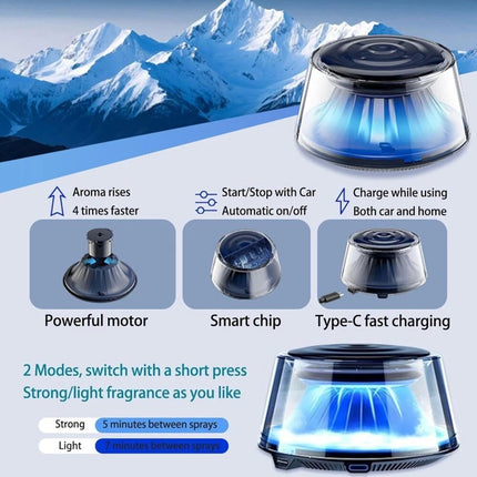 Car Diffuser Air Freshener LED Cloud Mist Smart Car Fragrance Air Freshener