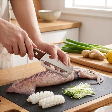 Stainless Steel Vegetable Peeler Wooden Handle Fruit Potato Slicer Kitchen Tool