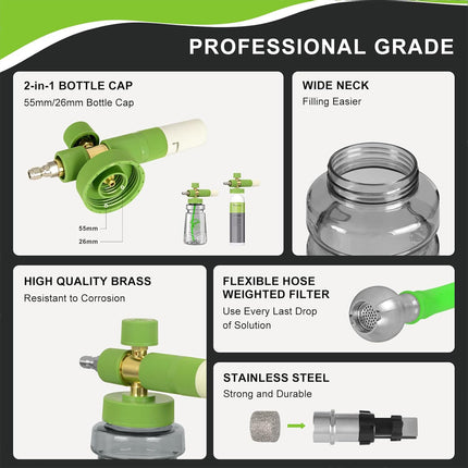 1L Foam Cannon Bottle Sprayer for Car Pressure Washer