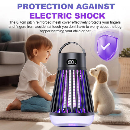 2.0 Electric Mosquito Killer Zapper Lamp Insect Catcher Fly Bug Trap USB  (black)
