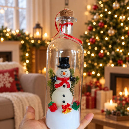 Christmas Tree Message in a Bottle with LED Voice Recording Message Decors    (Santa Claus)