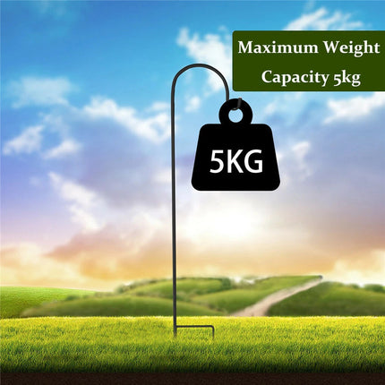 8 Pack Shepherd Hooks 90cm, Plant Basket Hanger Crook, Garden Stakes Bird Feeder Pole