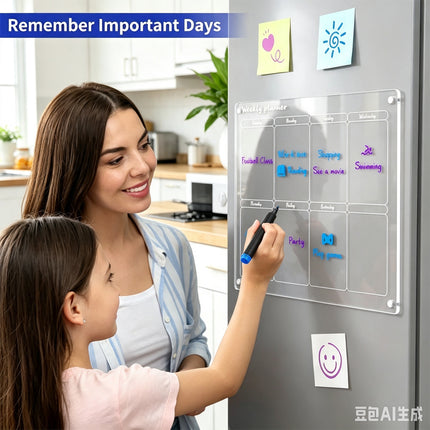 Transparent Memo Board Reusable Writing Note Board Durable