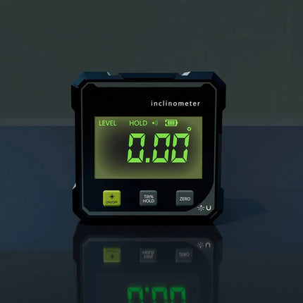 Digital Angle Finder with Electronic Laser, 4-Side  Angle Gauge, Cube