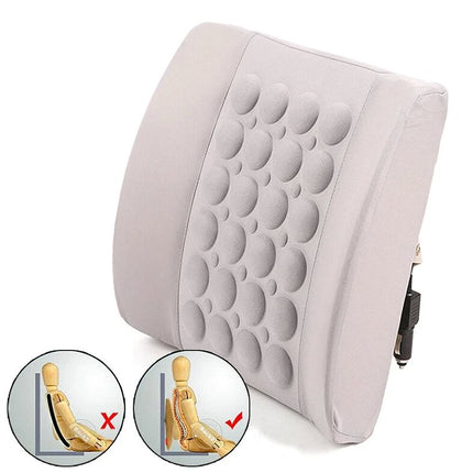 12V Car Electric Comfort Cushion Universal Lumbar Back Support Seat Pillow Pad