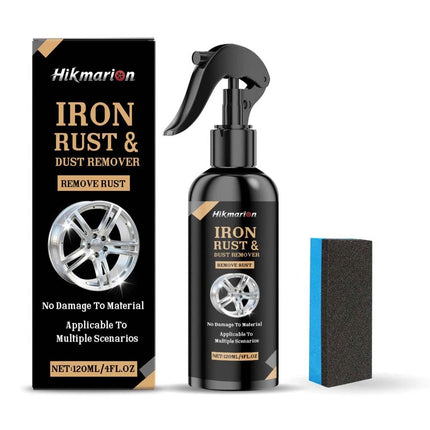 1Sets Iron Rust & Dust Remover Spray, Fast-Acting Metal Surface, Car Rust Remover
