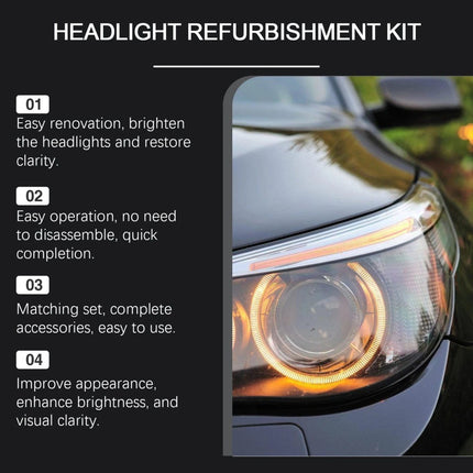 4PCS Nanobrite Pro Headlight Rejuvenator, Headlight Refurbishment Kit