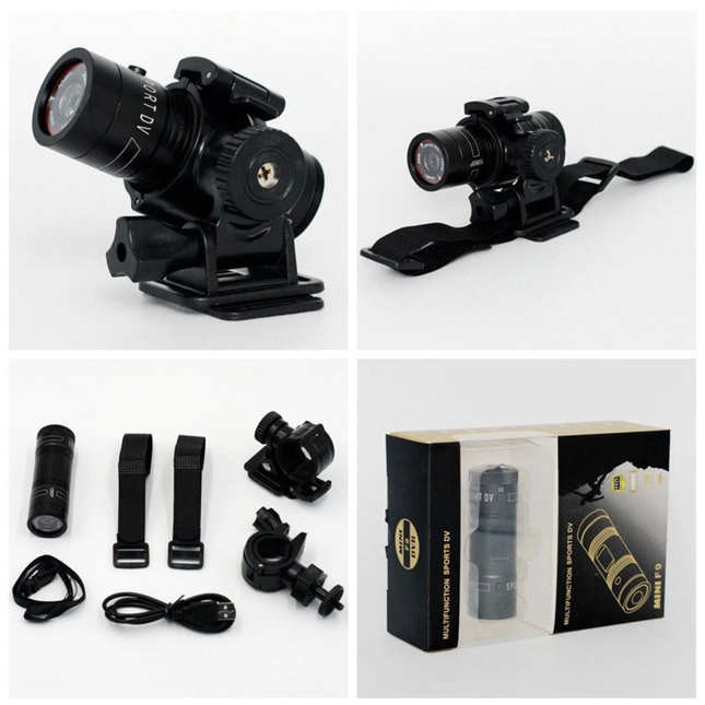 1080P HD WiFi Sports Action Camera for Cycling & Outdoor Activities, Compact Portable Video Camera