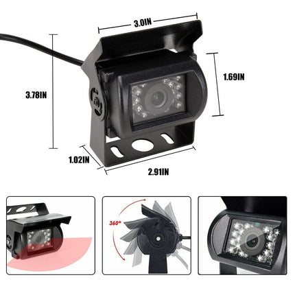 4 Pin CCD Car Bus/Truck/Trailer Reverse Camera Night Vision Rear View Reversing